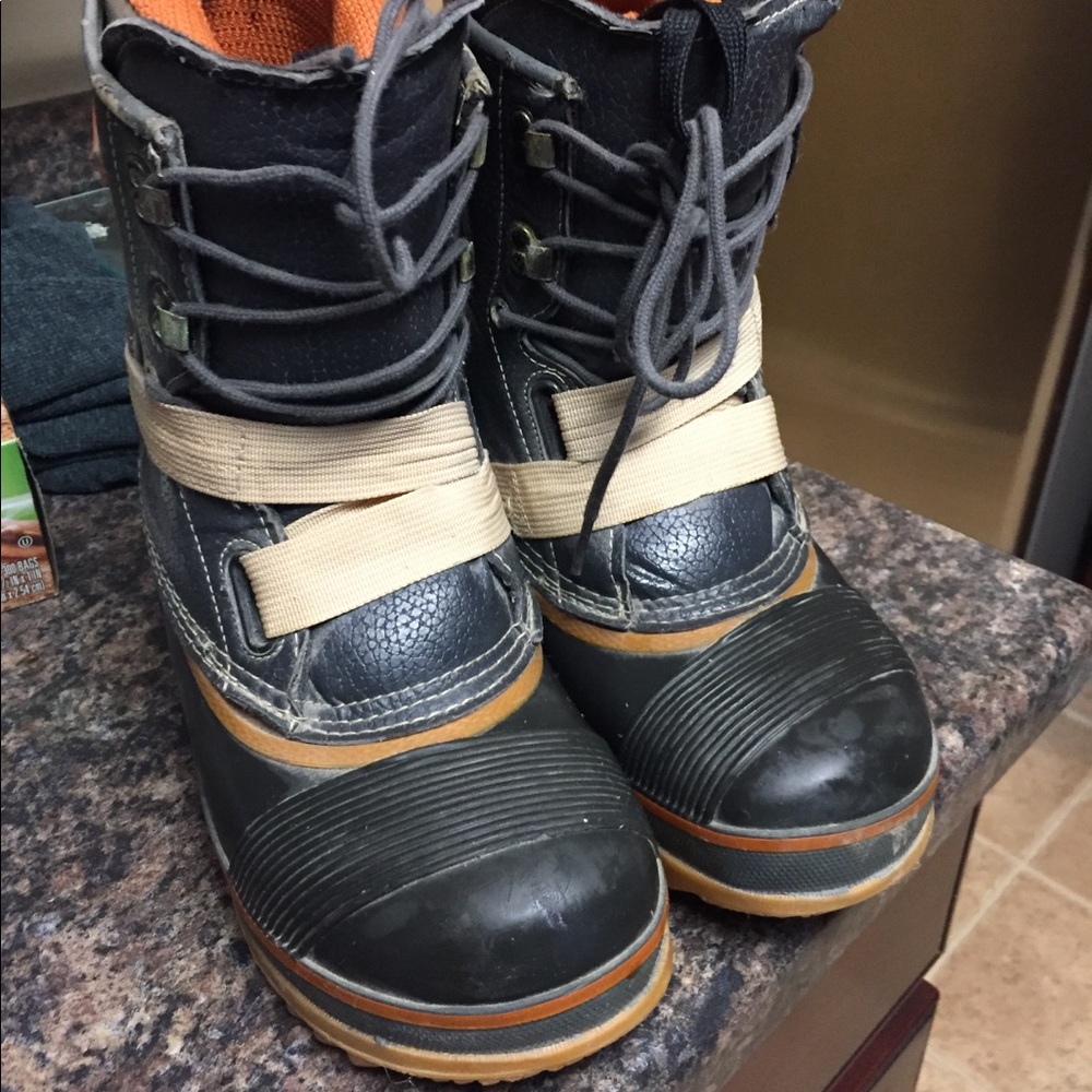 Old school burton work boots
